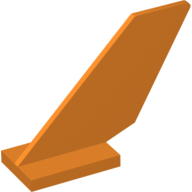 Lego letadlo zadní křídlo, oranžová (6371717, 4168840, 6221689)